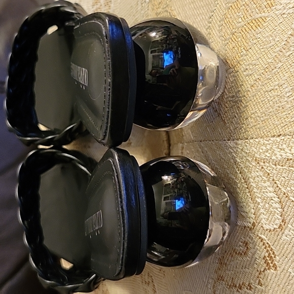 Olivia Miller Heel Sandal, Black, Size 8, Round crystal heels, NWOT, 2.5" Heel - Picture 11 of 12